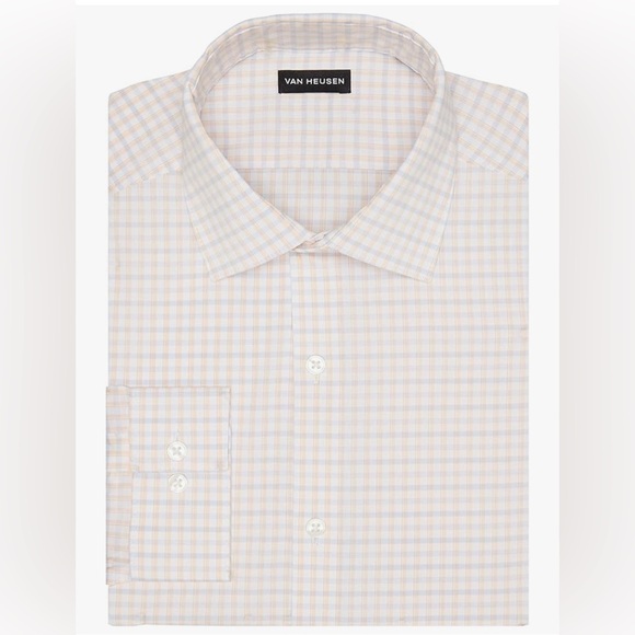 Van Heusen Men's Dress Shirt Slim Fit / Ultra Wrinkle Free - 14-14½ 32/33 Small - Picture 1 of 10
